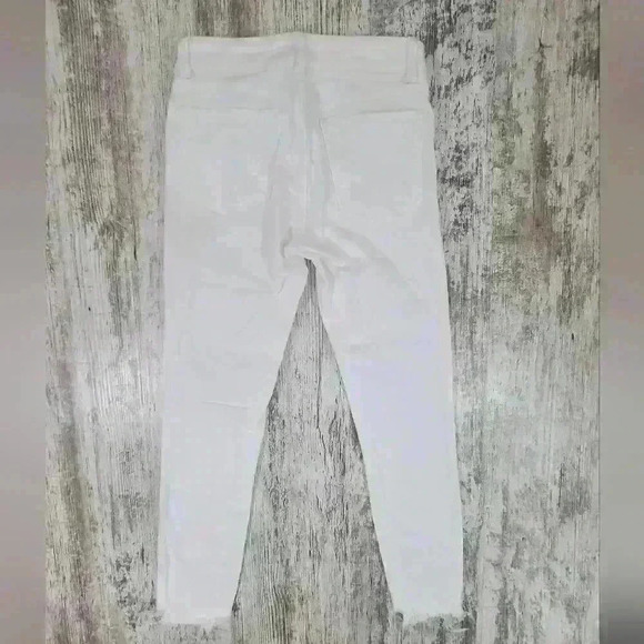 Women's DL1961 Florence Cropped Midrise Instrasculpt Skinny white jeans size 24 - Picture 7 of 11